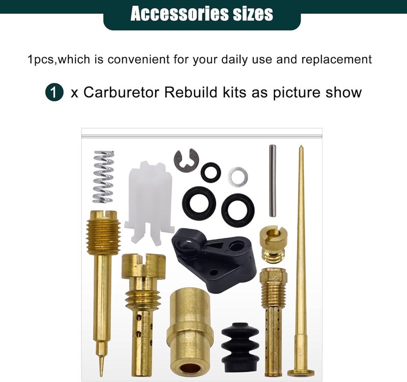 OXCANO 27421-99C Carburetor Rebuild Carb Repair Kit Compatible with Harley Davidson Dyna Sportster 40mm XL883 XLH1200, Keihin HD CV40, 883 Roadster XL, HD Super Glide FXR, HD Softail Deluxe FLSTN - Image 4